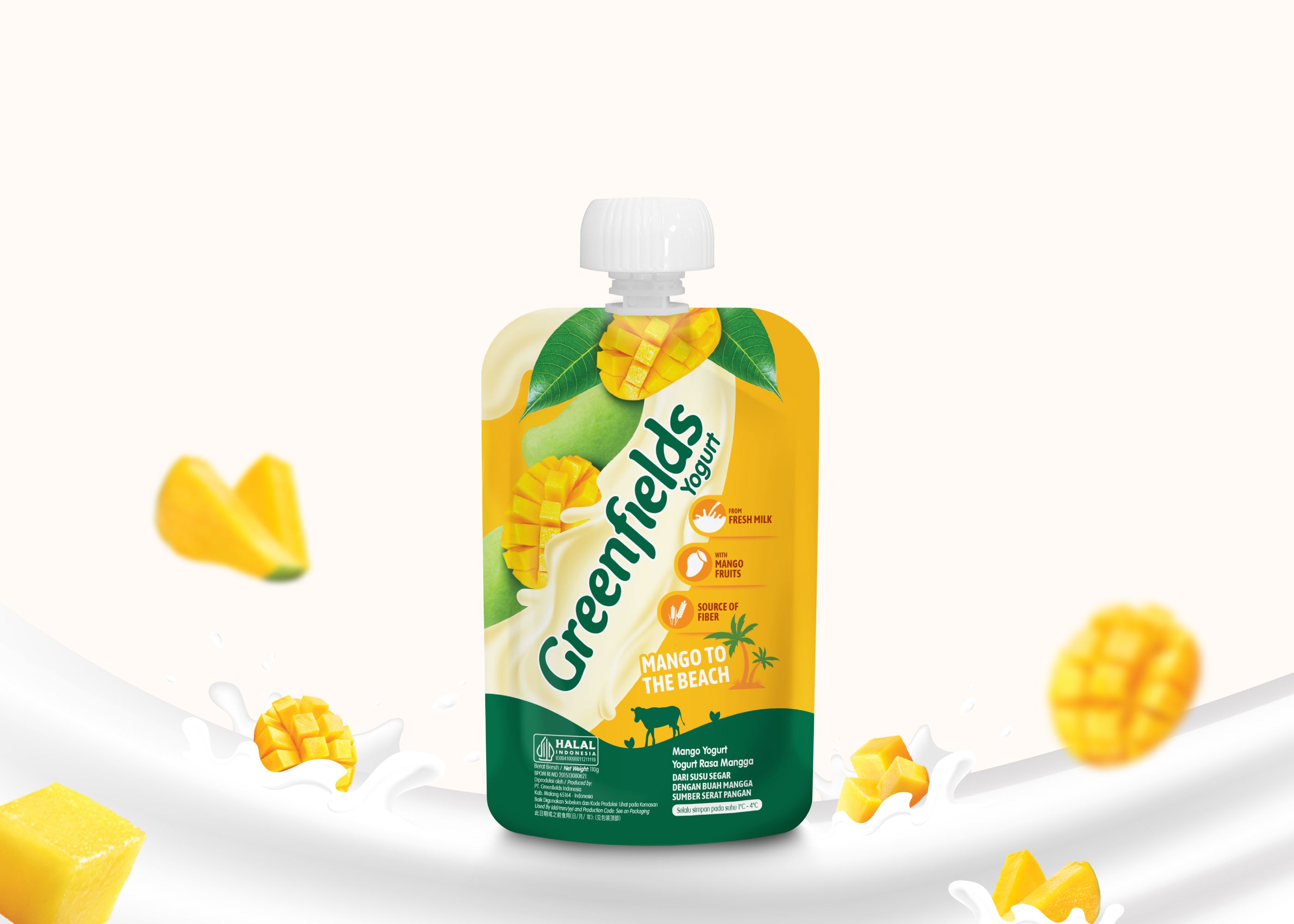 Yogurt Pouch Mango To The Beach